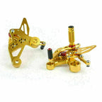 Adjustable Rearsets Foot Pegs Rear Set for Yamaha MT-09 FZ-09 (2014) Gold