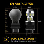 2X 3157 LED Reverse Bulbs for Chevrolet 1500