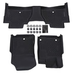 All Weather Floor Mats Set of 2 for Toyota Tundra (2014–2021) TPE Black
