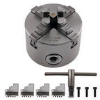4 Jaw Self Centering Chuck 80mm K12-80 for Small Conventional Lathes (K1280)
