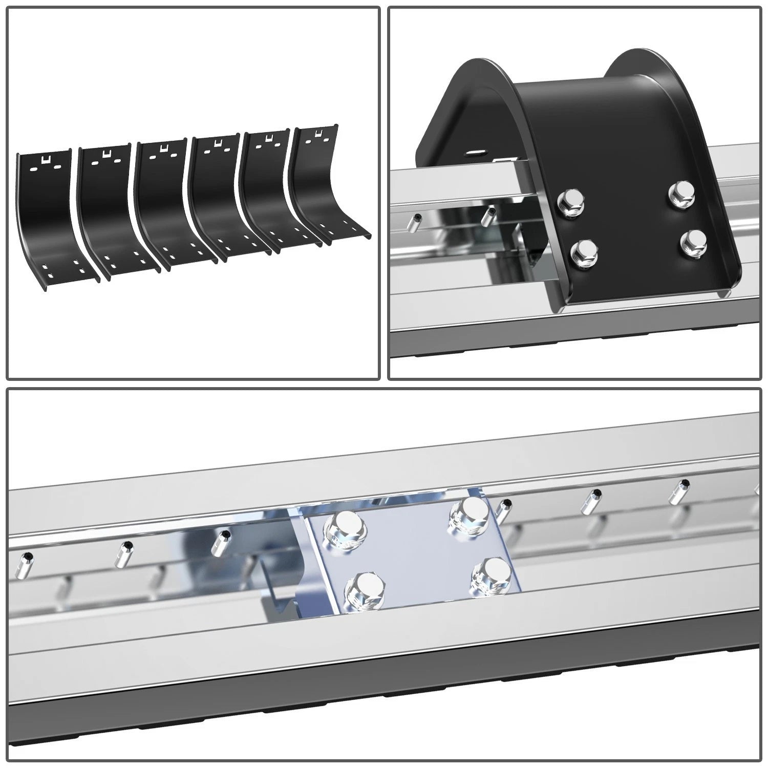 Set of 2 Side Step Nerf Bars for Ram Truck 1500 2500 (2009–2022)