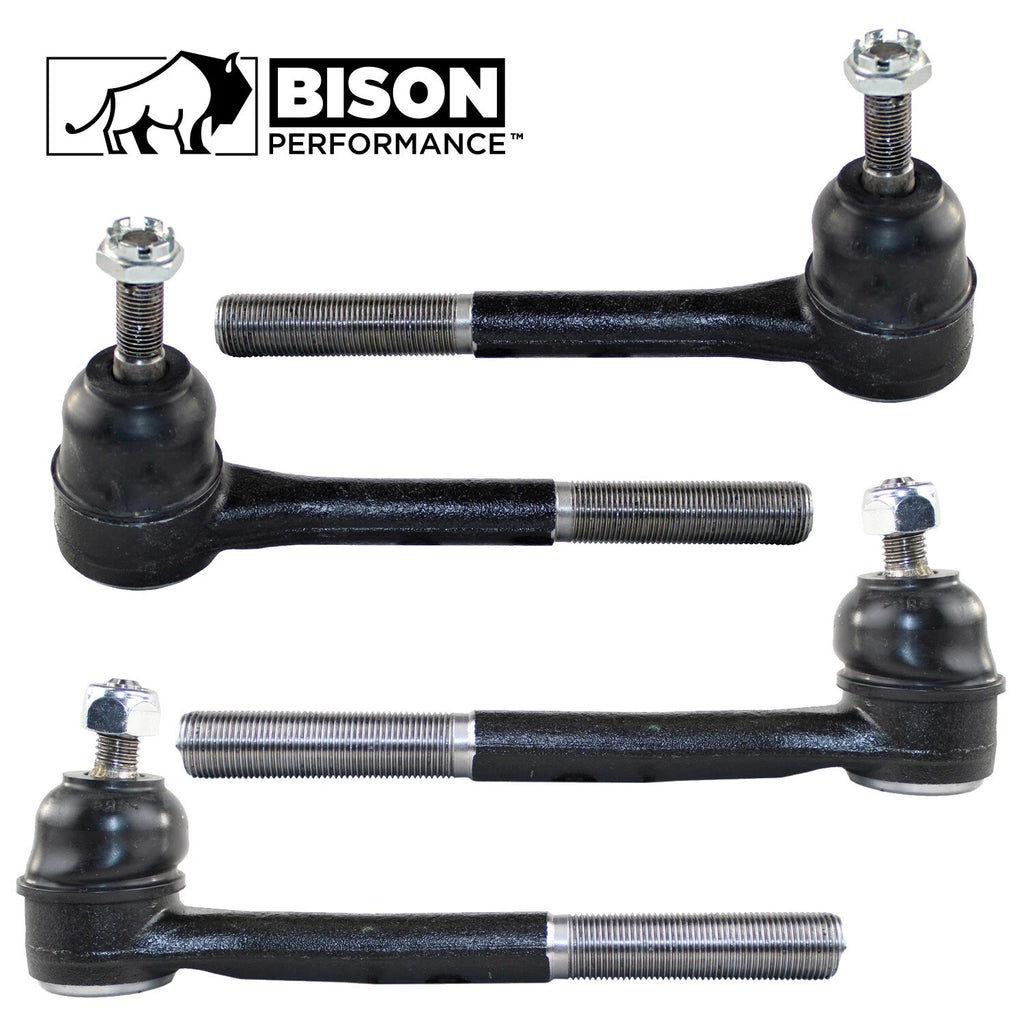 Set of 4 Inner Outer Steering Tie Rod Ends for Astro Safari (1996–2005)