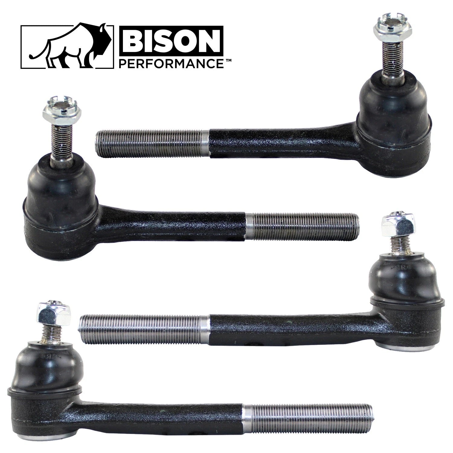 Set of 4 Inner Outer Steering Tie Rod Ends for Astro Safari (1996–2005)