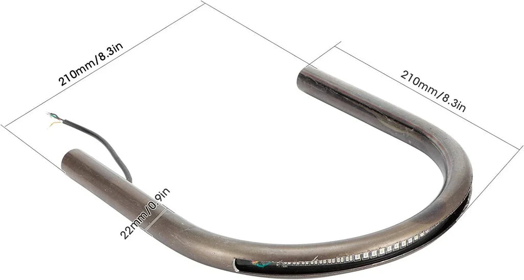 Rear Seat Frame Hoop & LED Turn Signal Lights for Honda CB, Yamaha