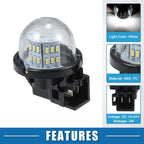 2X 6500K 3528SMD LED License Plate Light for Suzuki Grand Vitara (2006–2014)