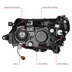 Headlight for Subaru Forester (2009–2013) - Black Housing, Clear Lens