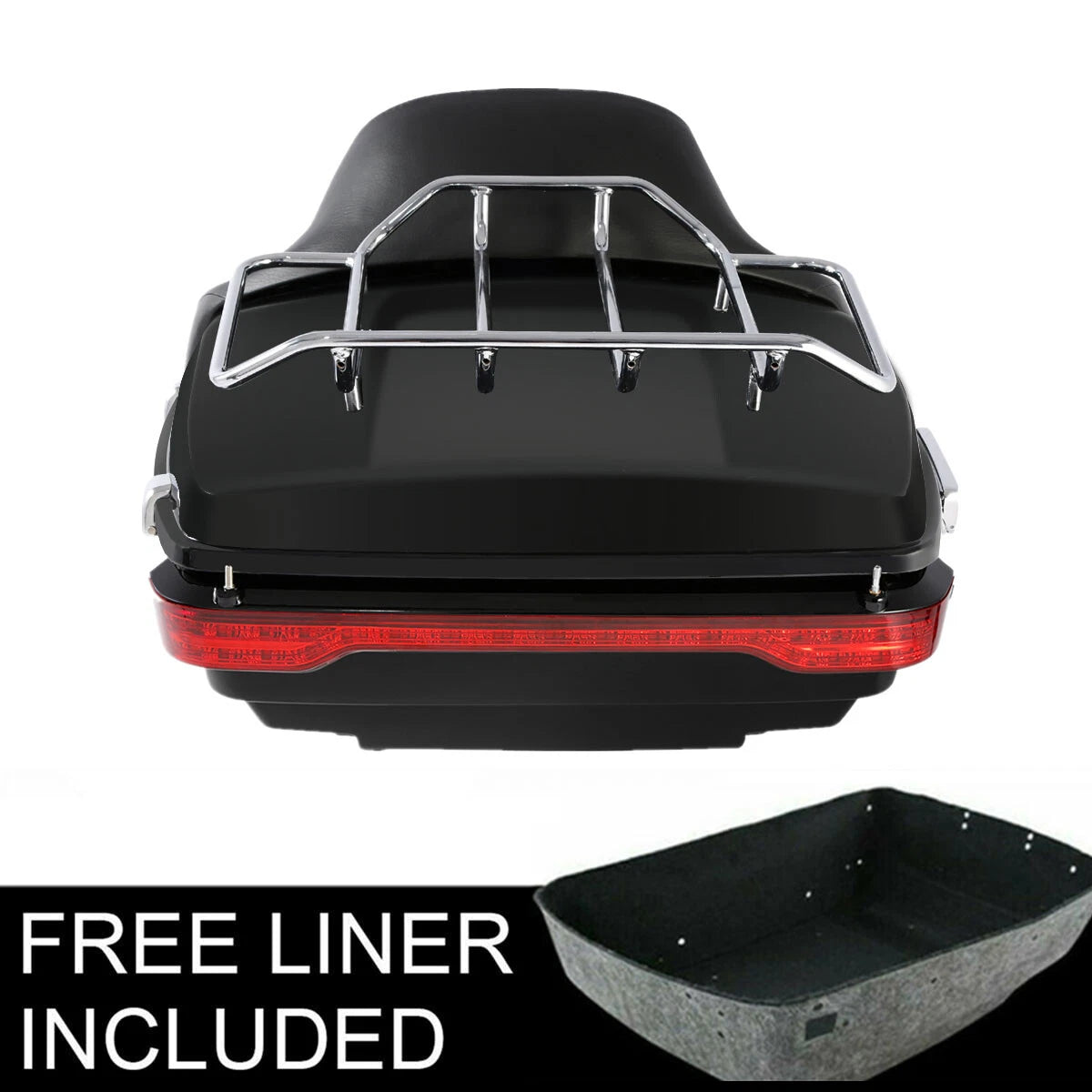 Matt King Trunk with Brake LED Light for Harley Touring Electra Glide (2014–2023)