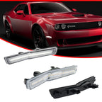 2X White LED Front Side Marker Lights for Dodge Challenger (2018–2022)