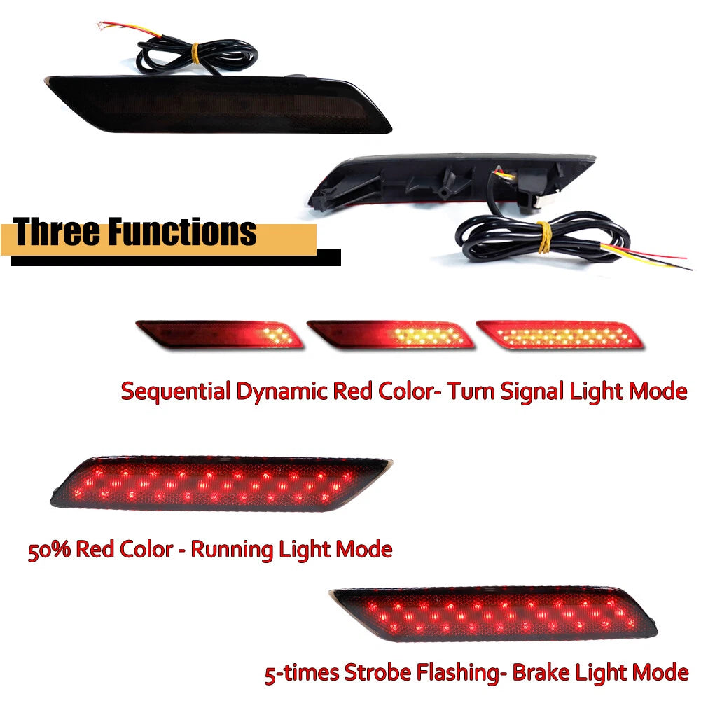 LED Tail Brake Reflectors for Honda Civic Sedan (2013–2015)
