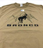 Modern Ford Bronco T-Shirt Tan with Black Emblem for 2021–2025