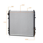3-Row Aluminum Cooling Radiator for Freightliner Coronado (2003–2007)