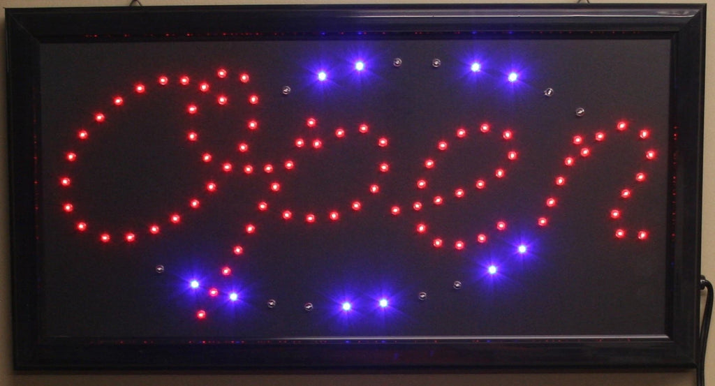 LED Open Window Sign for Home Decor (Neon)