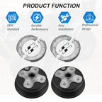 Set of 2 Brake Drum Hub & Shoes for Yamaha Timberwolf 250 (1991–1998)