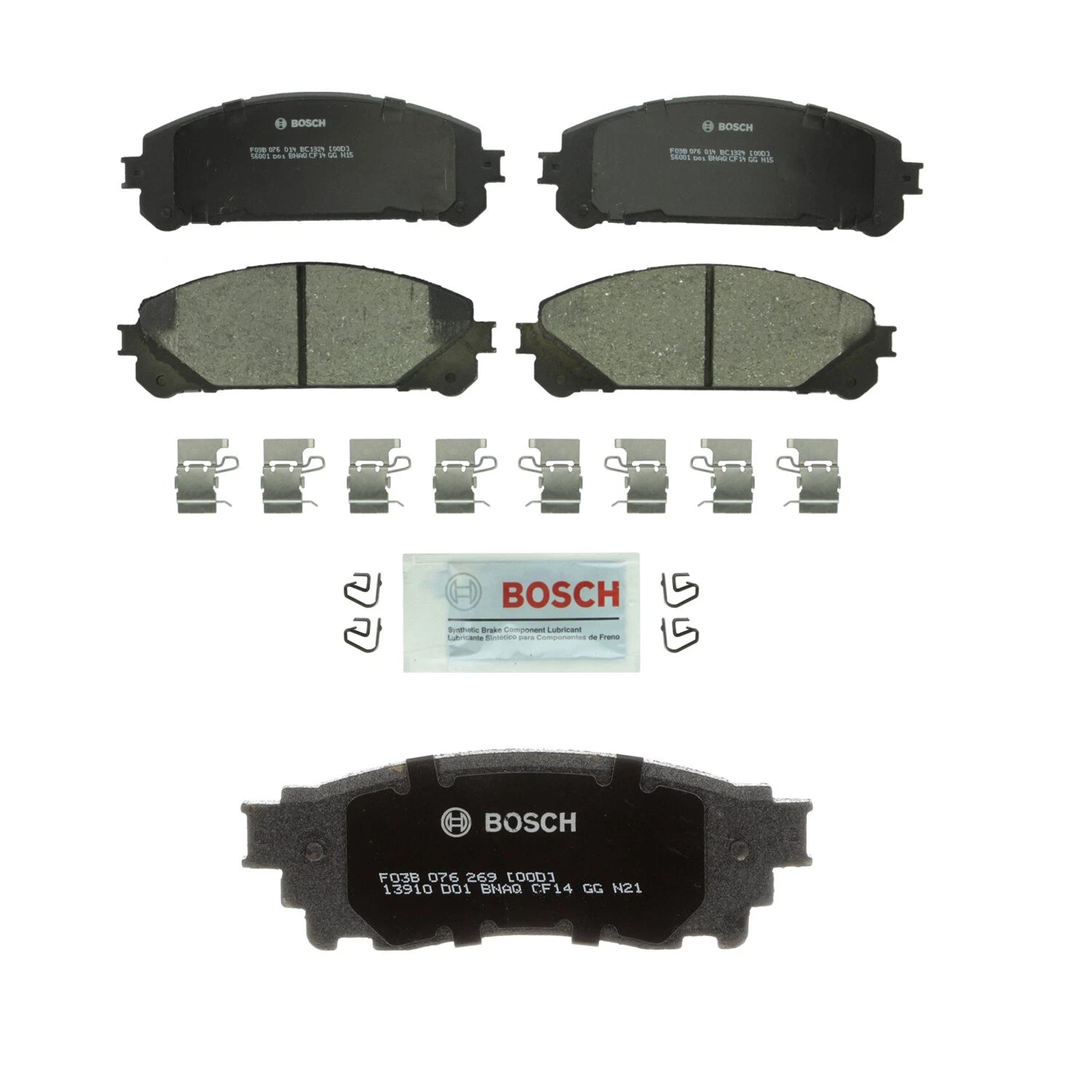 Bosch Quietcast Ceramic Disc Brake Pad Kit for NX200t NX300 NX300h (2015–2019)