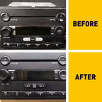 Black Radio Stereo Button Repair Decals for Ford Mustang (2005–2009)