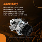 A/C Compressor for Lexus ES350 RX350 (2010-2018)