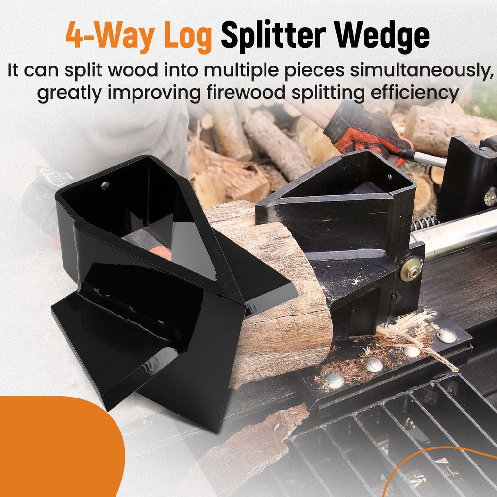 Set of 4 Heavy Duty Steel Wedges for Swisher Log Splitter (22-34 Ton)