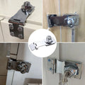 Locking Hasp and Staple for Customizable Install (Adjustable Size)