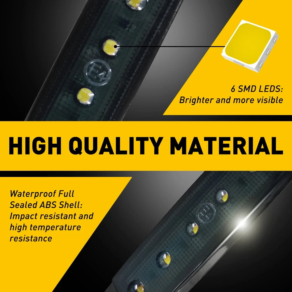 10pcs LED Side Marker Lights for Truck Trailer (Waterproof)