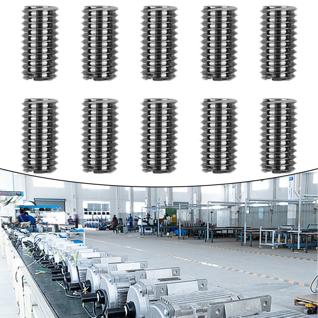 10pcs M6x1.0 Inner & M8x1.25 Outer Thread Inserts for Automotive Applications