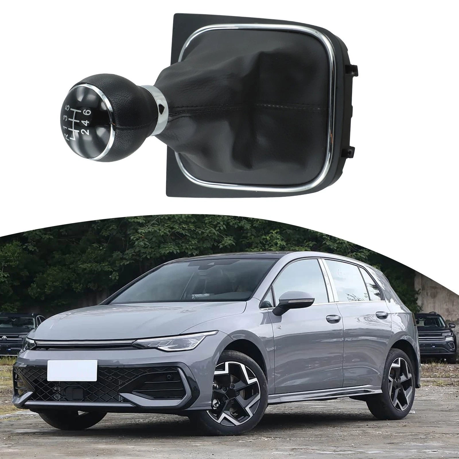 Shift Knob Cover for VW Golf, Jetta (2006–2019) - Aesthetic Upgrade
