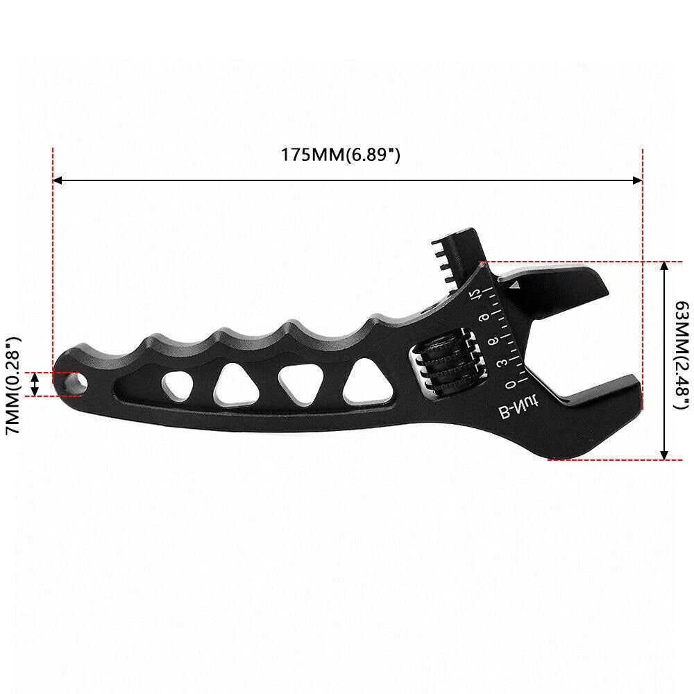 Adjustable Aluminum Wrench Tool for Hose End Fitting