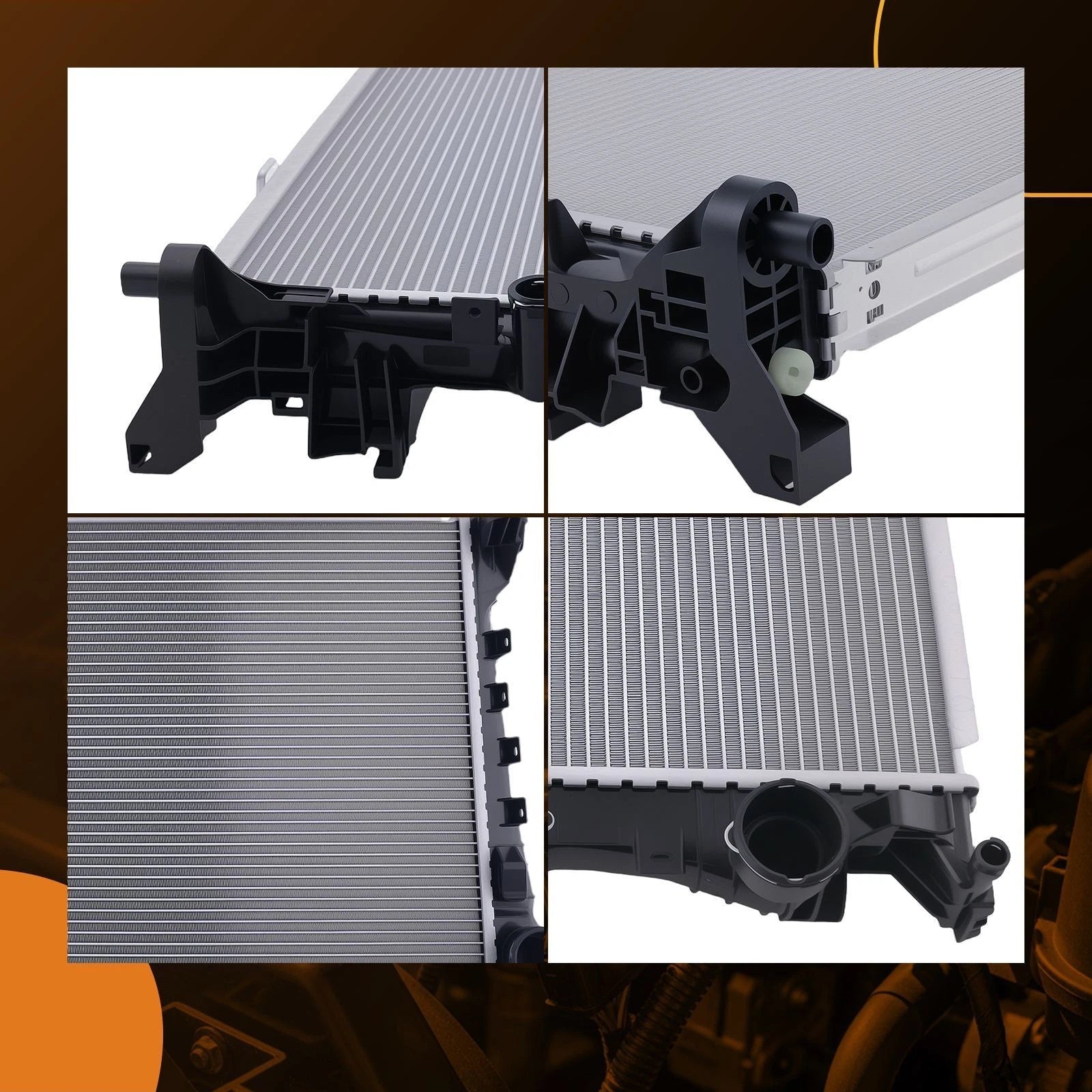 Cooling Radiator Assembly for Mercedes-Benz C63 E63 AMG (2008-2016) Aluminum