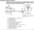 Single Resistor CAN Data Harness for Mercury Marine (1984–Present) 84-879981T10