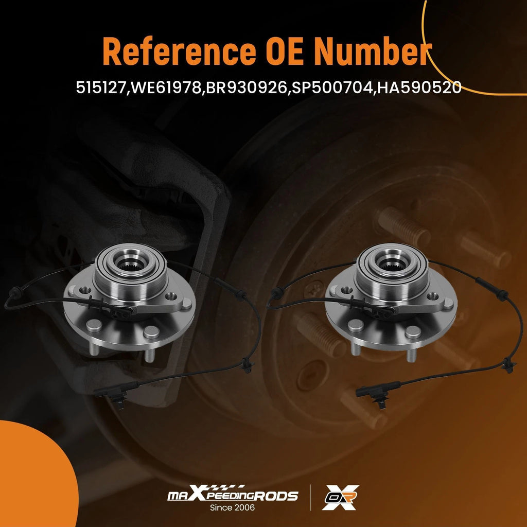 2X Front Wheel Hub & Bearing for Infiniti QX56 QX80 Armada (2011–2022)