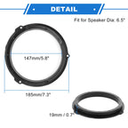 Set of 2 Speaker Spacer Rings for Ford Edge (6.5")