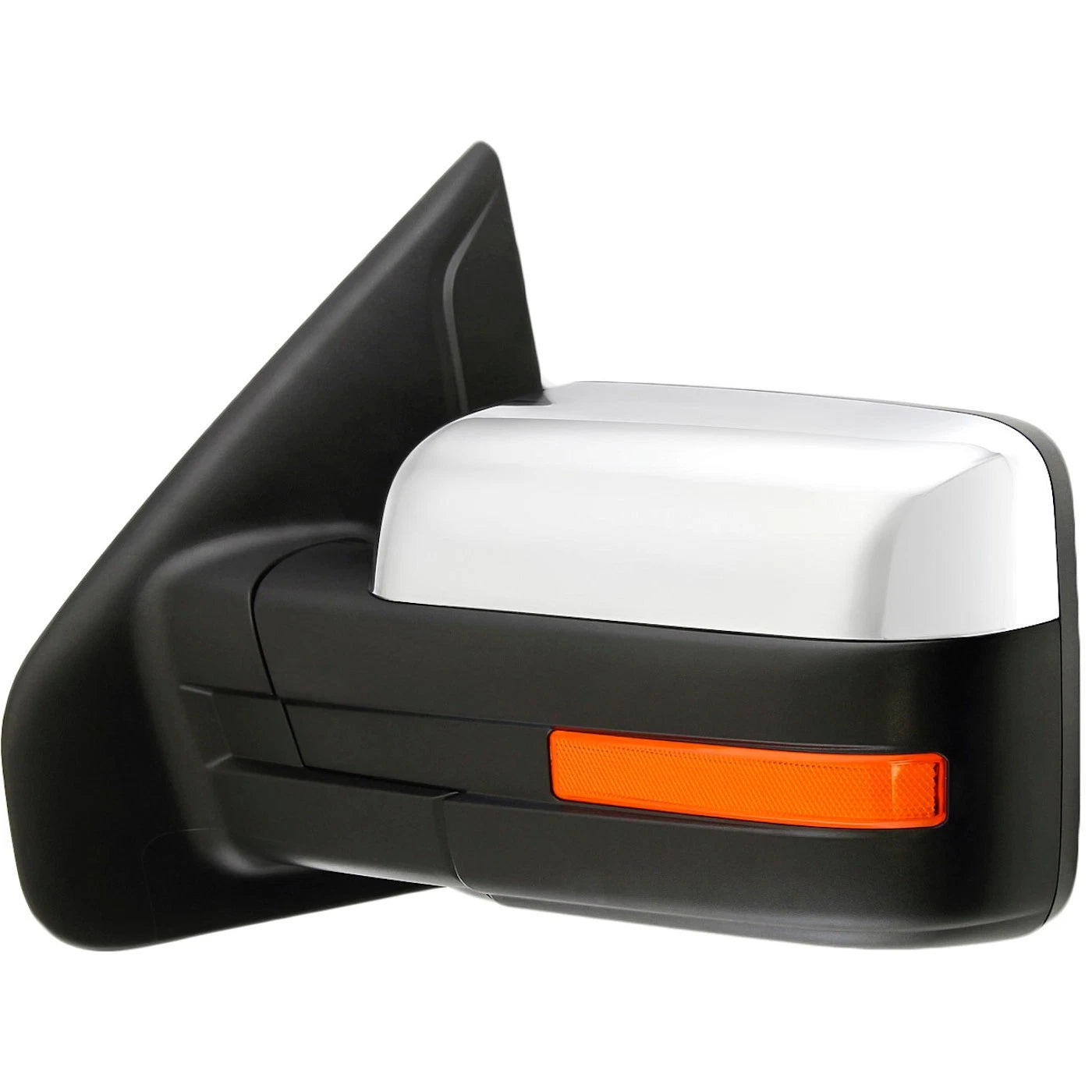 Power Mirror for Ford F-150 (2009–2010) Front Left Heated Chrome Folding