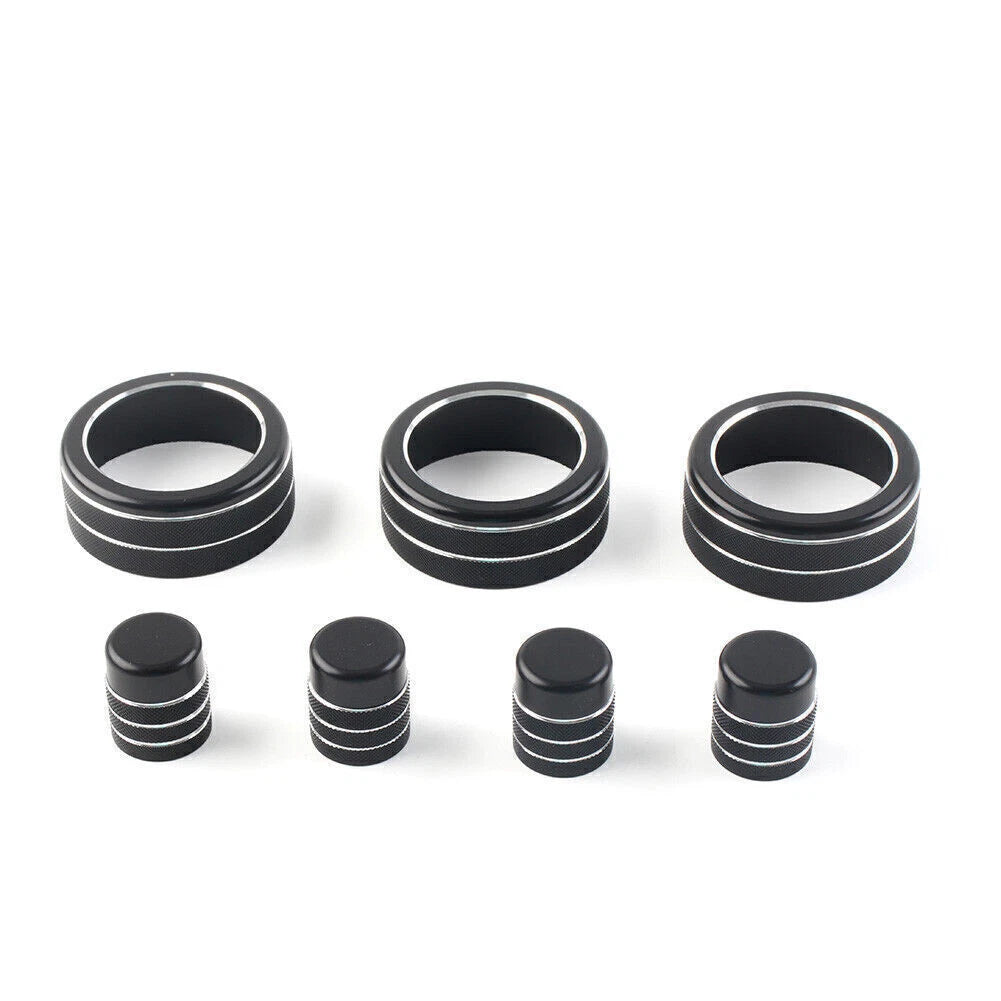 Black Central Control Switch Knob Ring Cover Trim for Honda Civic CR-V (2023-2024)
