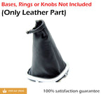 Leather Shift Boot Cover for Nissan Versa (2007–2012) Black
