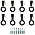 Set of 8 NGK Laser Platinum Spark Plugs & Coil Boots for 4Runner GX470 Tundra V8 (2003–2006)