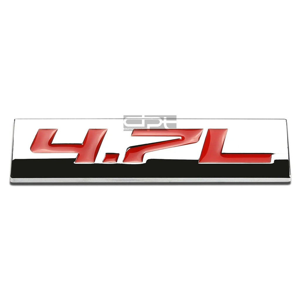 Polished Chrome Emblem Badge for 4.7L Engine