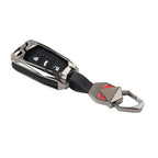 Black 3-Button Key Fob Case Shell Cover for Audi A8 Quattro (2006-2010)
