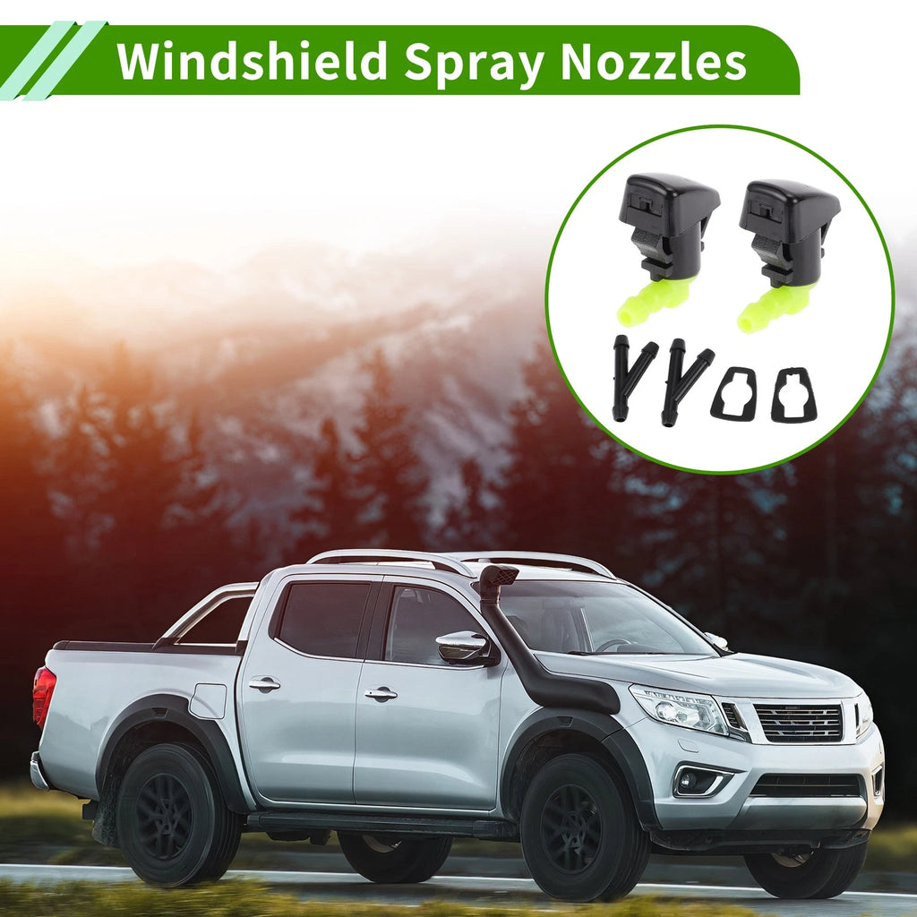 Windshield Washer Nozzle Set of 2 with Y Hose Connector for Ford (2008–2011)