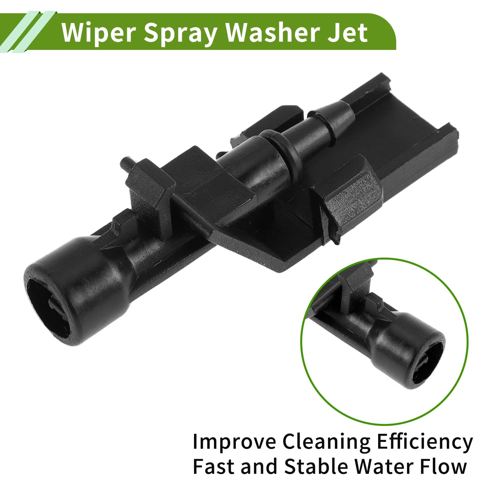 Windshield Washer Nozzle w/ Hose Connector for Honda (No. 76810TP6A01)