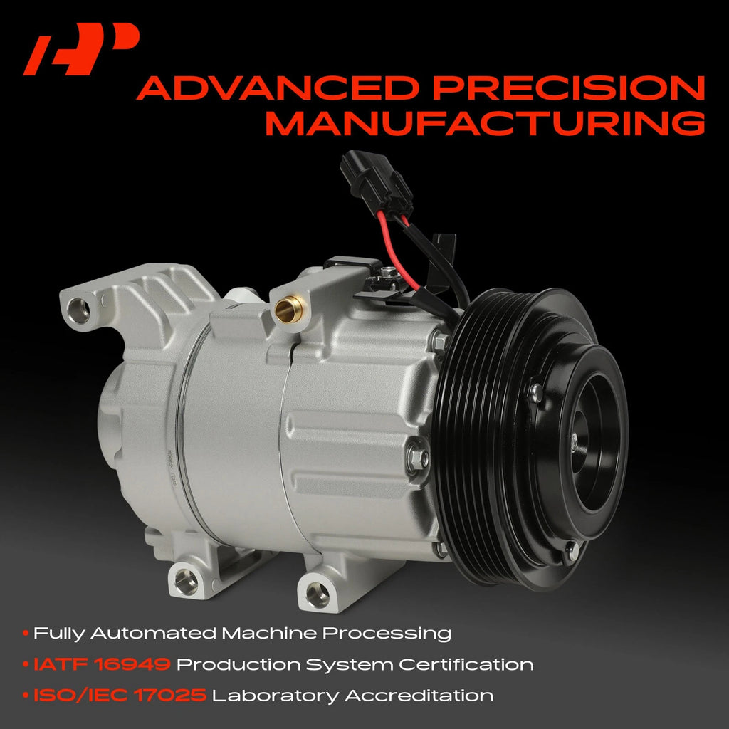 A/C Compressor with Clutch for Hyundai Accent Kia Rio (2018–2019)
