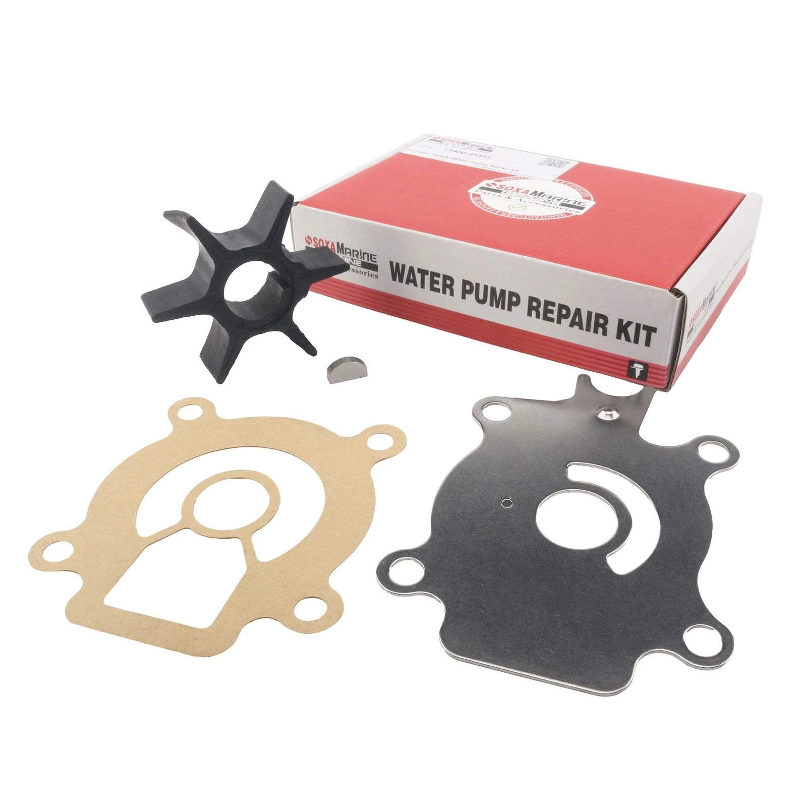 Water Pump Impeller Repair Kit for Suzuki DT 75 85 HP (2-Stroke) (17400-95351)
