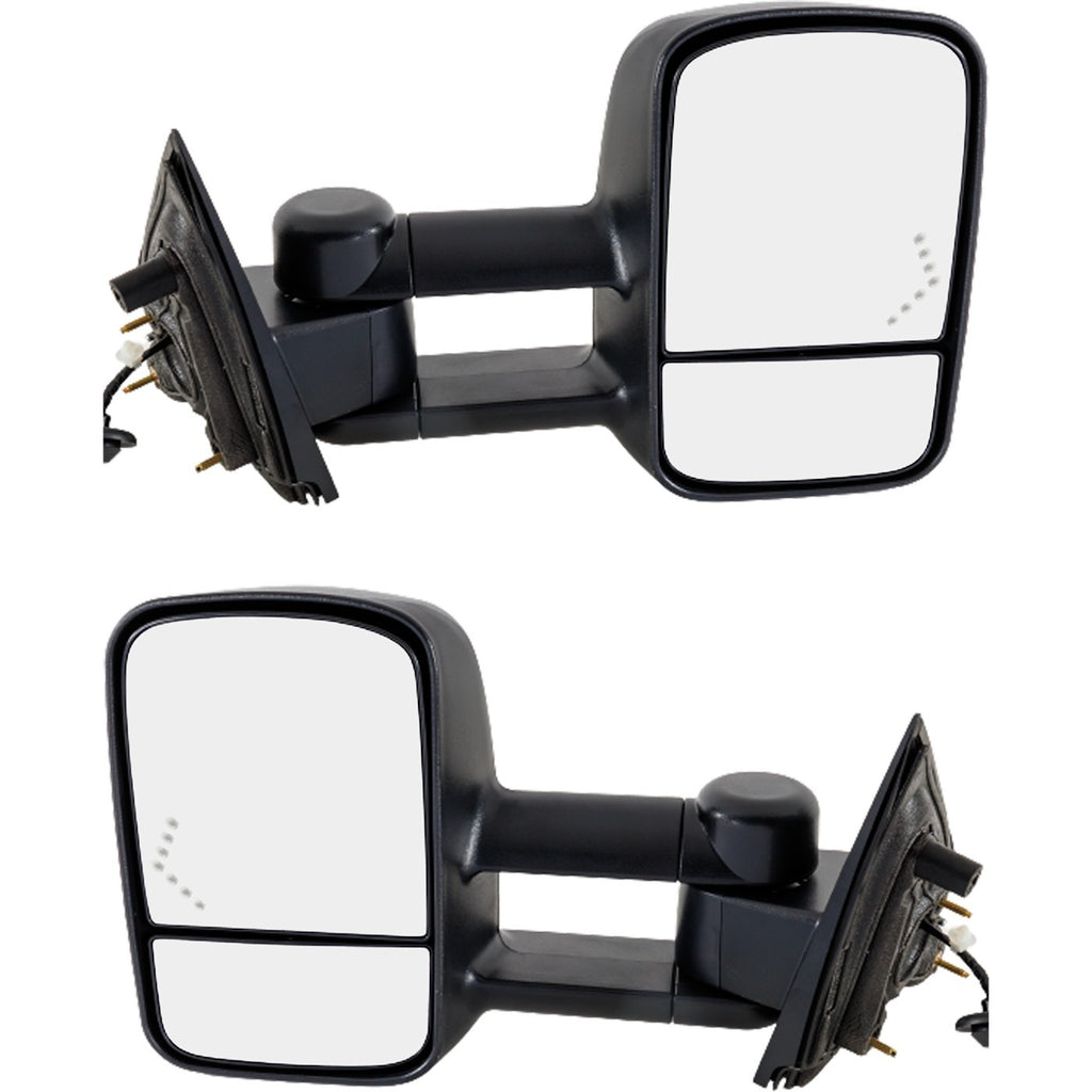Set of 2 Power Heated Towing Mirrors for Chevy Silverado 1500 (2014–2017)