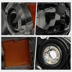 Smoked Lens Amber Corner Projector Headlights for Mazda 3 Sedan (2004–2009)