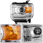 Pair LED Headlights for GMC Sierra 2500HD 3500HD (2015–2018)