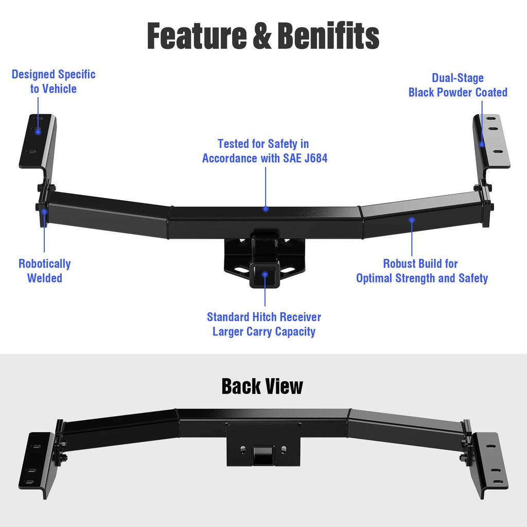 Towing Hitch Receiver Class 3 for Infiniti QX60 (2014-2020)
