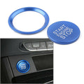 Blue Engine Start Button Decorative Ring Cover for Audi A4L A5 A6L A7 A8