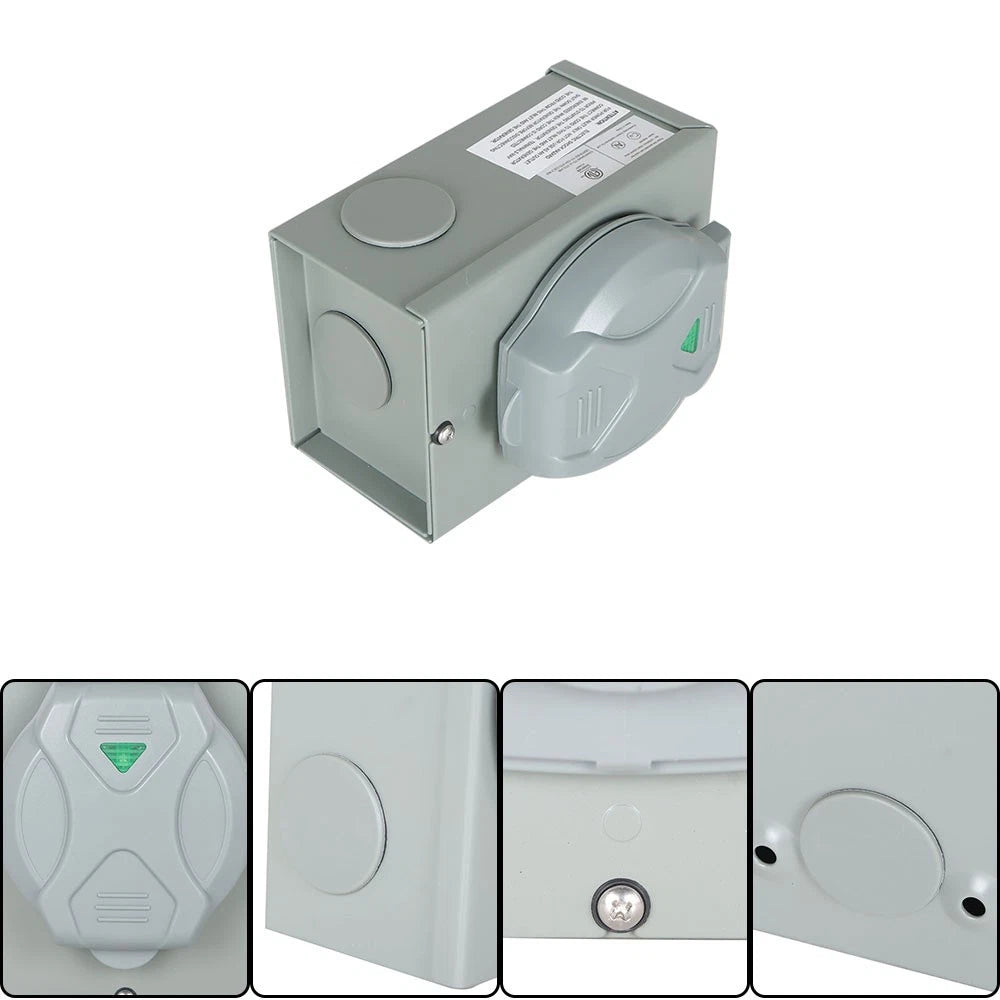 Generator Power Inlet Box for A 3 Prong 125/250V Generator