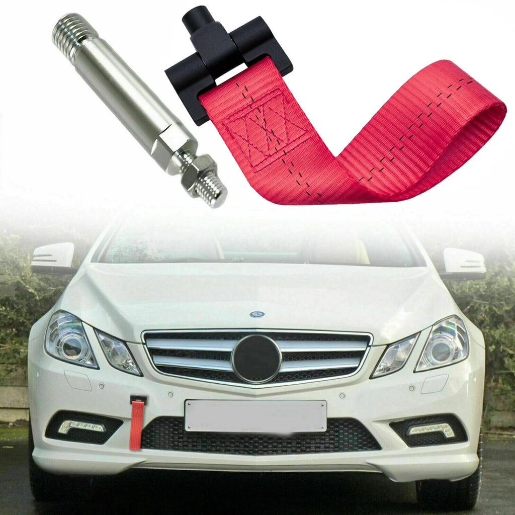 Front Bumper Tow Hook Racing Strip for Mercedes-Benz C E S M GLA GLK (2013–2021)