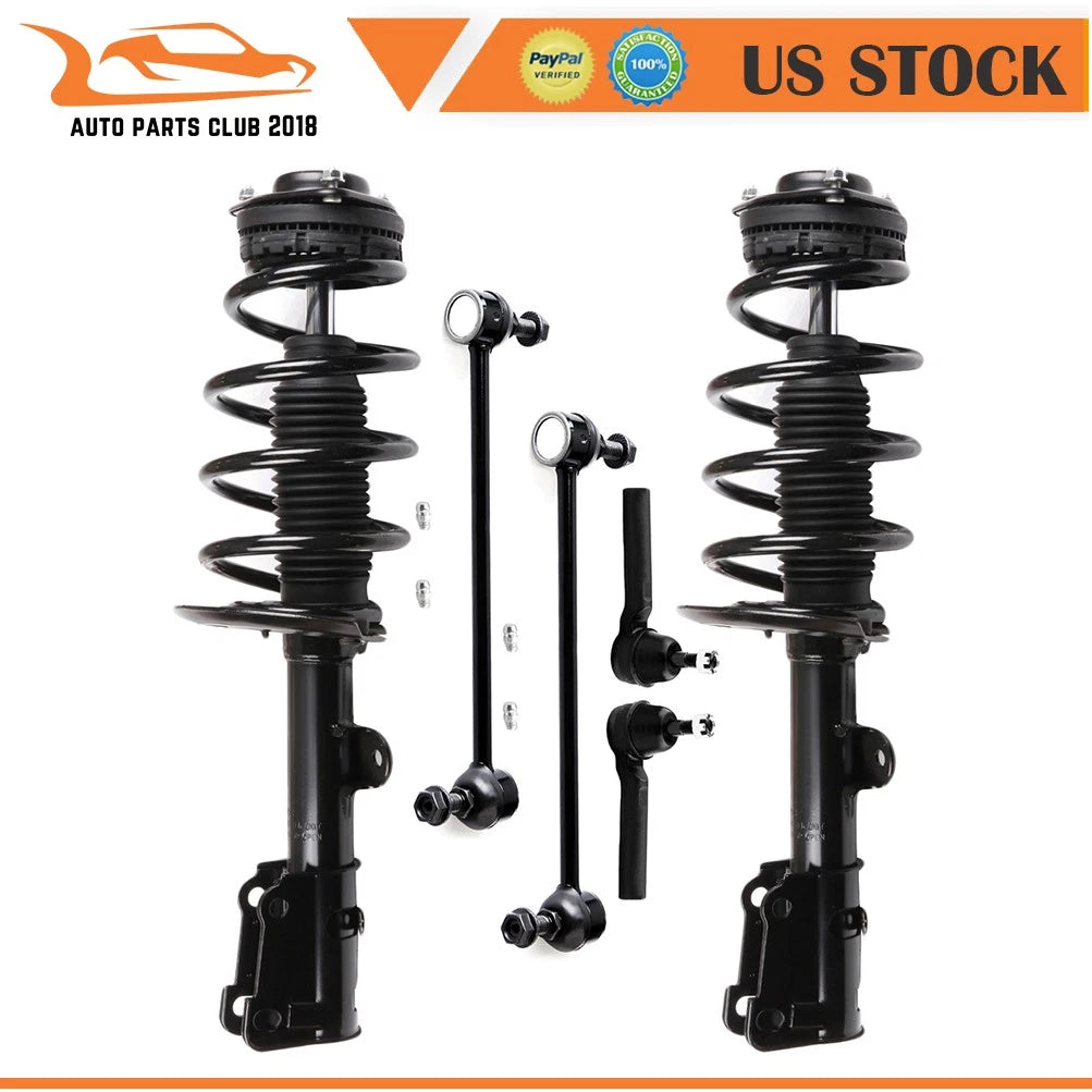 Front Strut Assemblies Sway Bar Tie Rod for Dodge Grand Caravan (2008–2018)