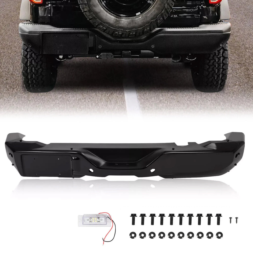 Rear Bumper Cover Fascia for Ford Bronco Sport (2021–2024) W/ Sensor Hole