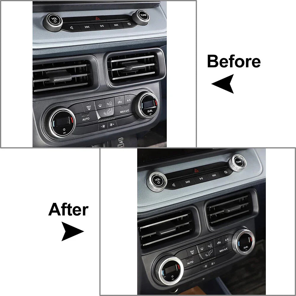 AC Headlight Switch Knob Ring for Ford Maverick (2022-2023)